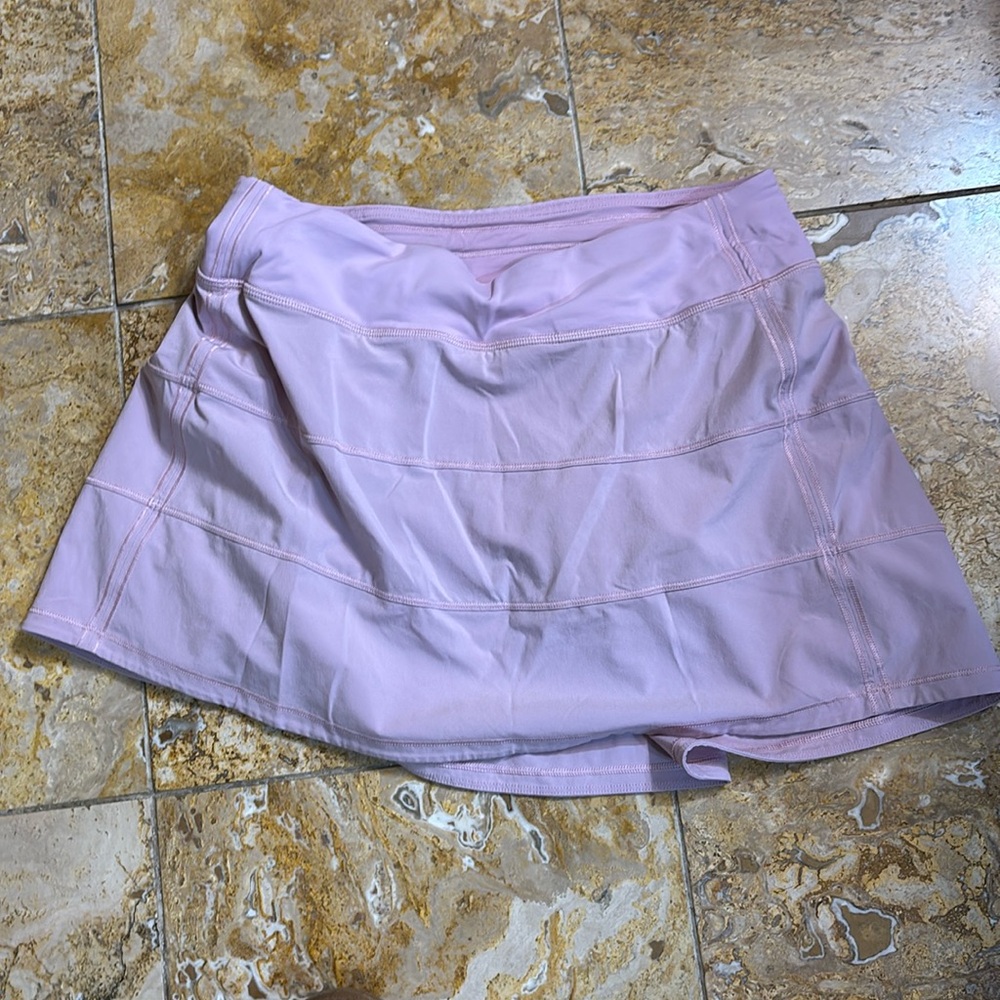 lululemon pace rival skort long, size 6